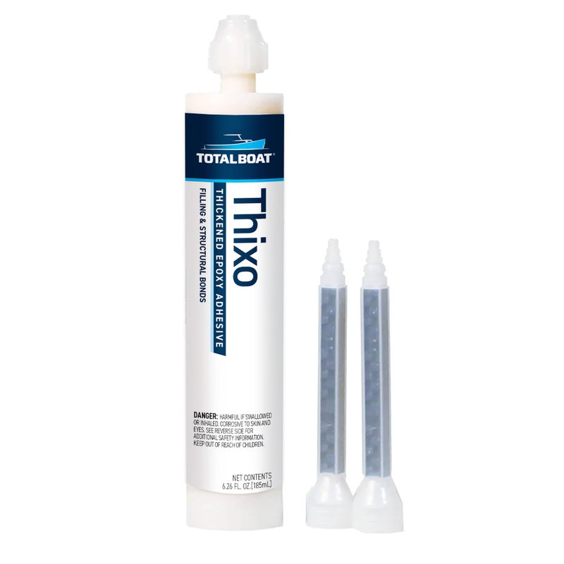 TotalBoat Thixo (185ml Cartridge) | Thickened Epoxy Adhesive | for Bonding, Gluing, Sealing and Filling | Use on Wood, Fiberglass, Metals, Brick, Stone, Glass, Tile & More - Image 1